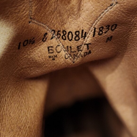 Boulet Canada Vintage pull-on leather boots size 10.5 M - Picture 11 of 11